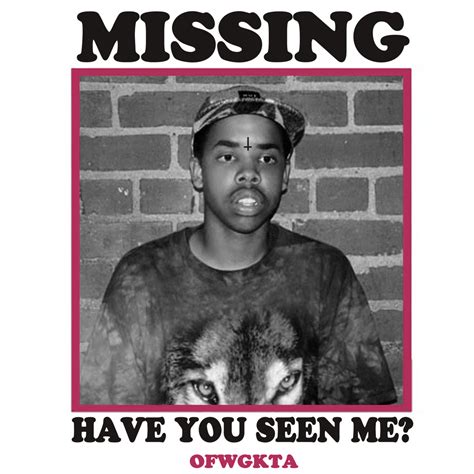 Odd Future Clothes Remake Of The Missing Have You Seen Me Shirt