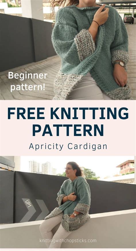 Chopsticks have no standard sizing and often aren't long enough. Apricity Cardigan Knitting Pattern | Knitting with ...