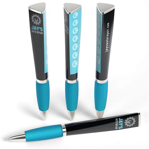 Full Color Tri Ad Promotional Pen W Grip Promotional Pen Epromos