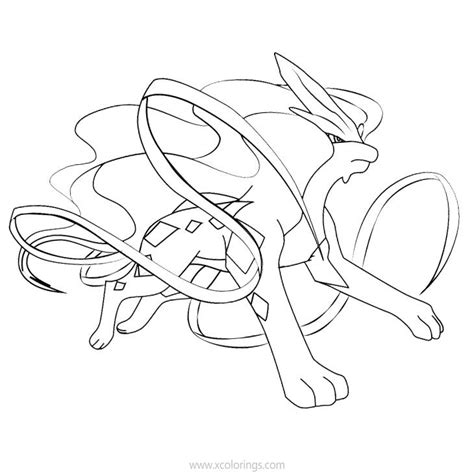 Suicune Pokemon Coloring Pages