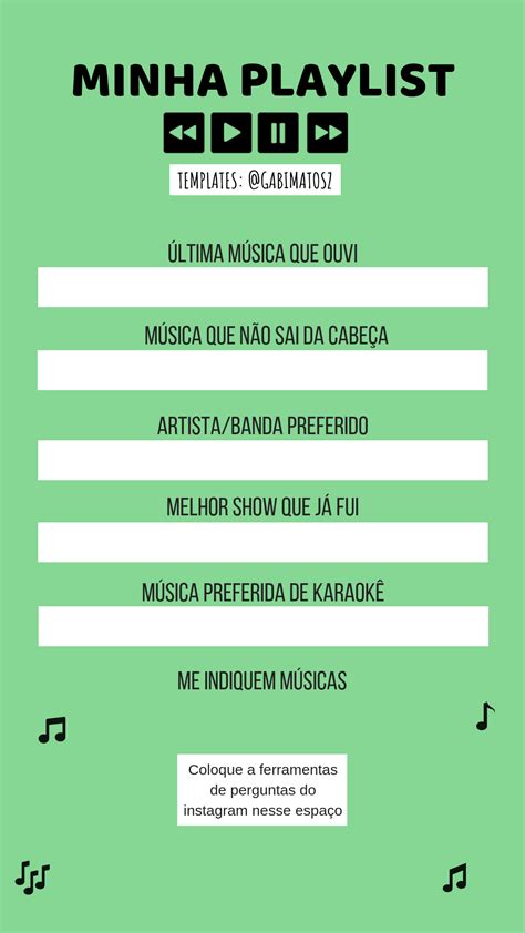 Grow your following with instagram templates. Template de/sobre música para os stories do instagram.
