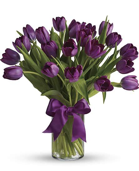 Passionate Purple Tulips Bouquet Generic Savings Site Purple Tulips