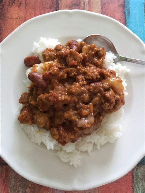 Chili Over Rice Healthy Recipes Food Meals