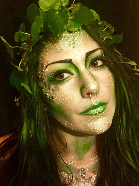 Plant Mother Nature Elf Fairy Spring Halloween Makeup Cosplay Mother Nature Halloween Mother