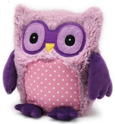 Intelex Purple Owl Hooty Microwavable Cozy Plush Stuffed Animal
