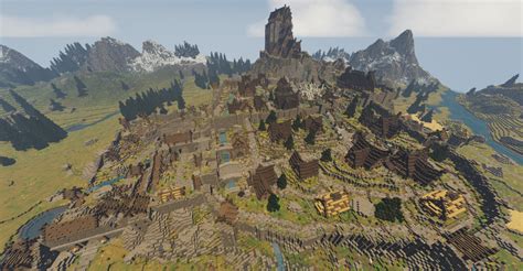 Minecraft Skyrim Map Photos Cantik