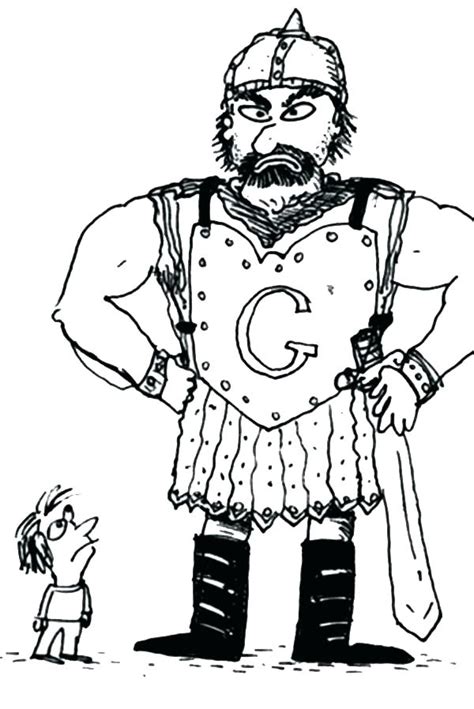 Goliath Coloring Page At GetColorings Com Free Printable Colorings