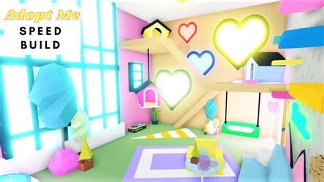 Adopt Me Pet Room Speed Build Bright And Colourful Youtube
