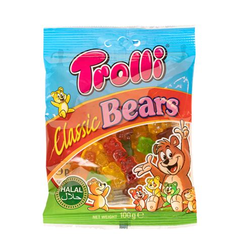Trolli Classic Bears Gummi Candy Halal Certified 100g