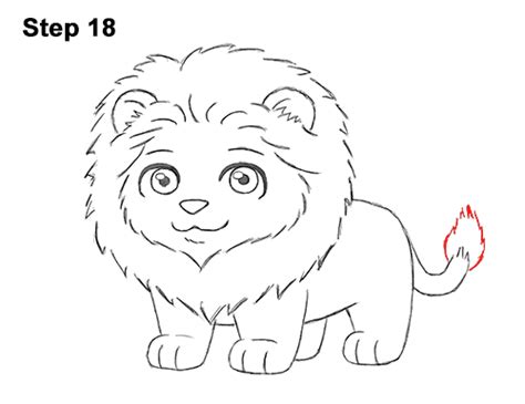 How To Draw A Lion Cartoon