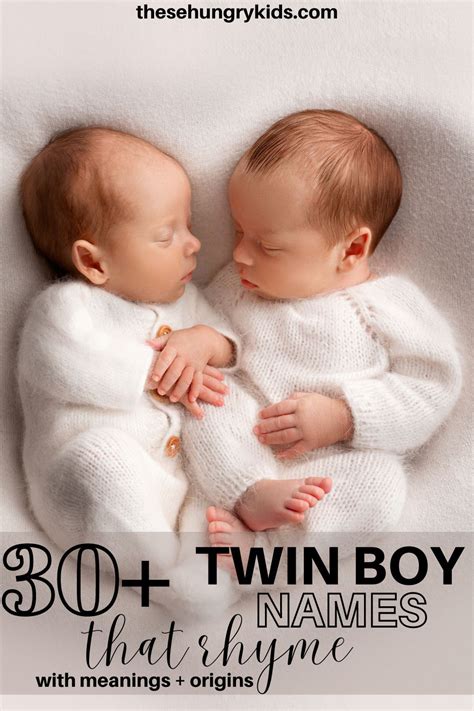 Ultimate List Twin Boy Names That Rhyme These Hungry Kids