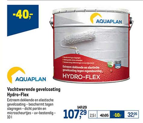 Aquaplan Vochtwerende Gevelcoating Hydro Flex Aanbieding Bij Makro