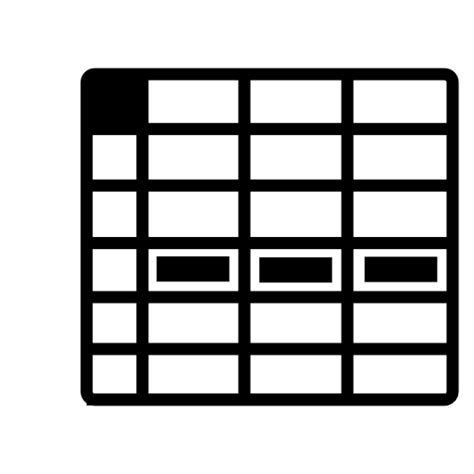 Database Table Icon 153220 Free Icons Library