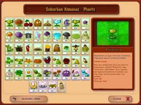 Check spelling or type a new query. Plants VS Zombies-Almanac Guide - YouTube