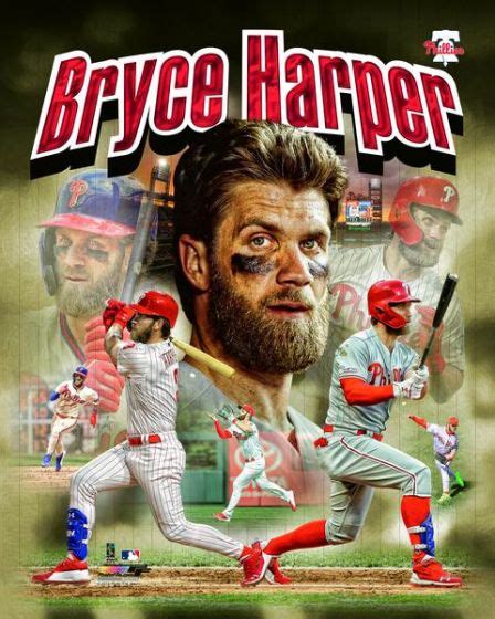 Bryce Harper Power Profile Philadelphia Phillies Premium Action