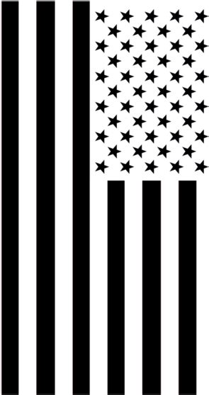 Drapeau: Black And White Distressed American Flag Png png image