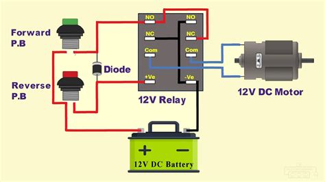 12 Volt Dc Reversing Switch Wiring Diagram