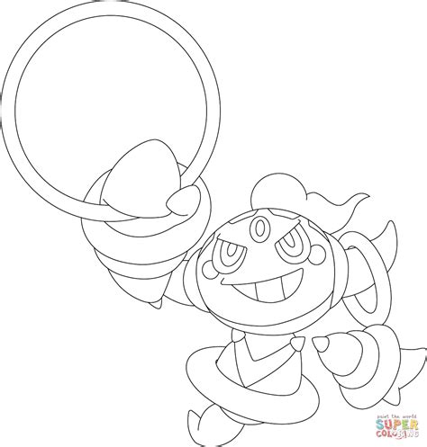 Hoopa Pokemon Coloring Page Free Printable Coloring Pages