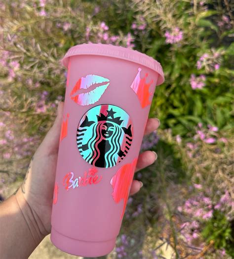 Barbie Starbucks Cold Cup Etsy
