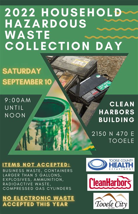 Household Hazardous Waste Collection Day September Am Noon