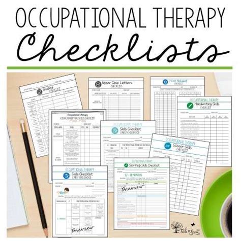 Assessment Checklists Caseload Management Therapy Resources Tools