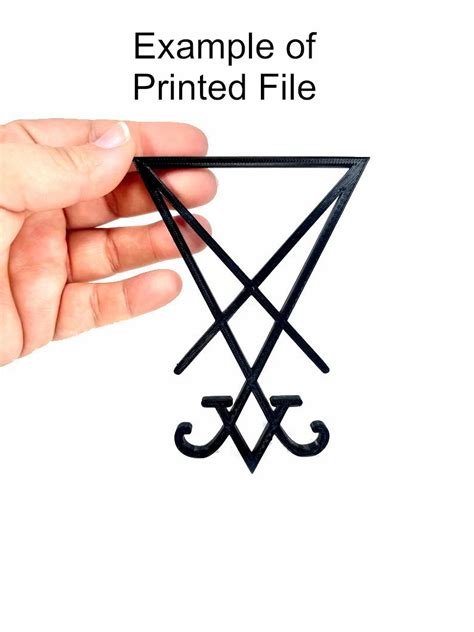 Файл Stl Знак Люцифера люциферианские символы знак Лилит・3d печать