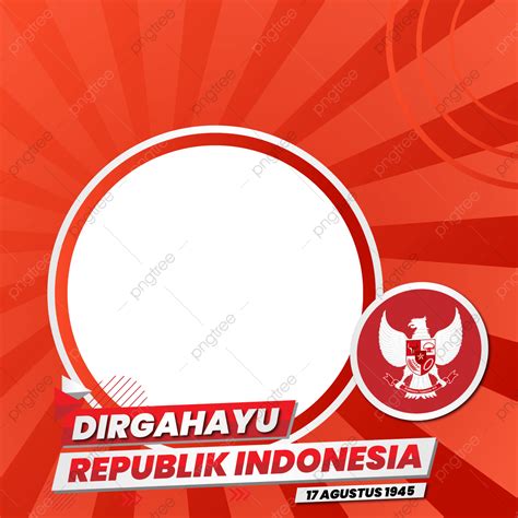 Gambar Twibbonize Dirgahayu Kemerdekaan Republik Indonesia Merah Putih
