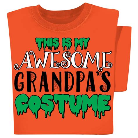 This Is My Awesome Grandpas Costume Halloween T Shirt Collections Etc