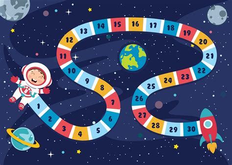 Numbers Boardgame Illustration For Children Education 2824950 Vector