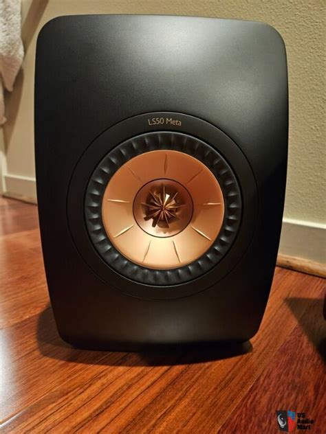Kef Ls50 Meta Bookshelf Speakers Pair Carbon Black Copper Driver