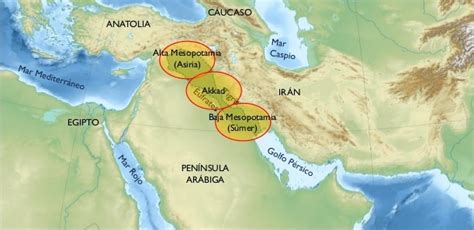 Mapa De Mesopotamia Mapa Físico Geográfico Político Turístico Y