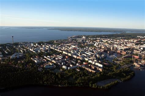 Aerial View Over Tampere Finland Stock Photo Colourbox
