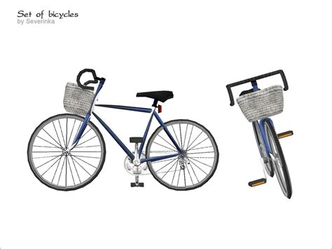 The Sims Resource Bicycle Adult With Basket Decor V01
