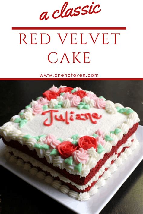 Add the dry ingredients to the bowl in batches, alternating with the red buttermilk, mixing until well combined. Red Velvet Cake With Butter Roux Frosting | One Hot Oven
