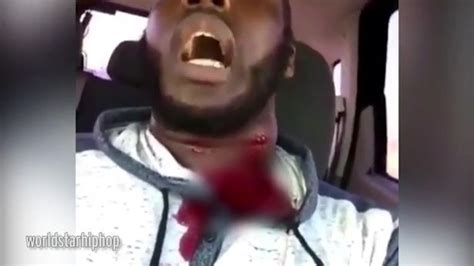 Blood Spattered Man Shot In Neck Films Himself Driving To Hospital