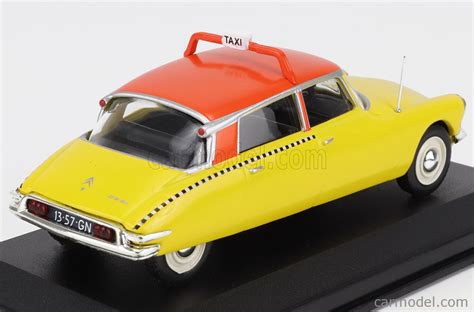 Edicola Taxcoll016 Scale 143 Citroen Ds19 Taxi Amsterdam 1958 Yellow Red