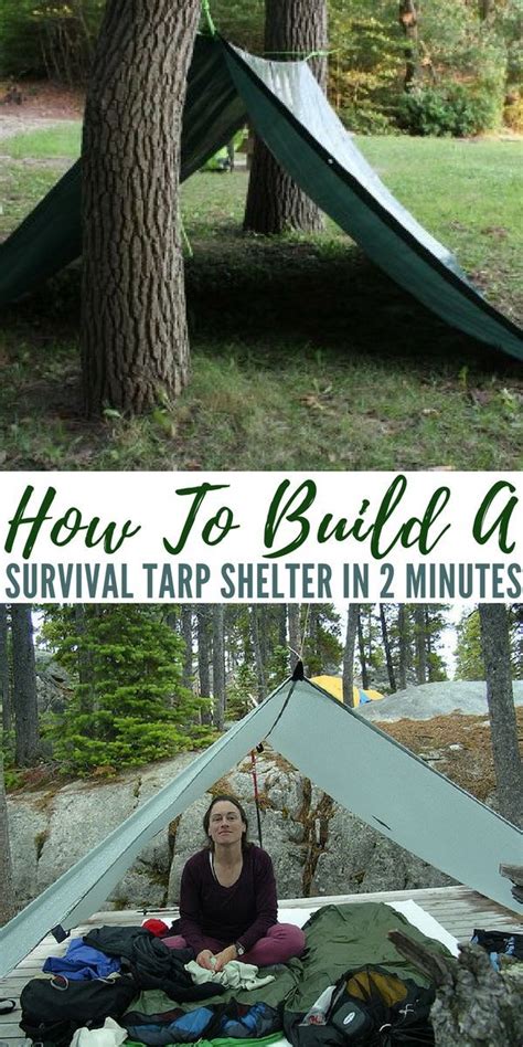 How To Build A Safe Emergency Wilderness Shelter Tarp Shelters