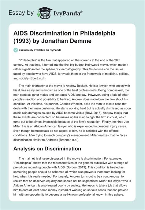 Aids Discrimination In Philadelphia 1993 By Jonathan Demme 619
