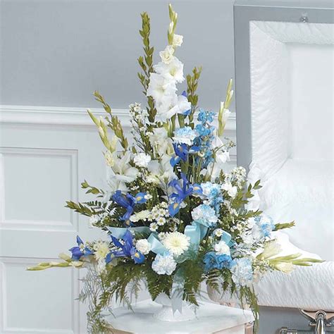 Naja Jeremiassen Light Blue Funeral Flowers Sympathy Flowers