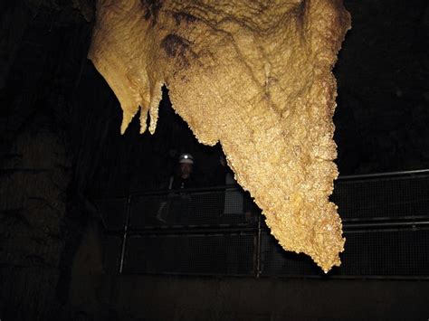 Travertine Drapery In Great Onyx Cave Flint Ridge Mammoth Cave