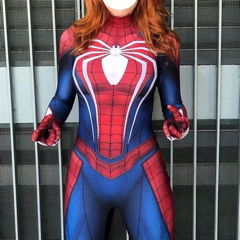 Spider Man Costume Sexy Mj Spiderman Cosplay Costume Female Zentai