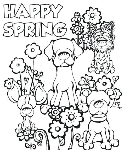 Spring Easter Coloring Pages At Free Printable
