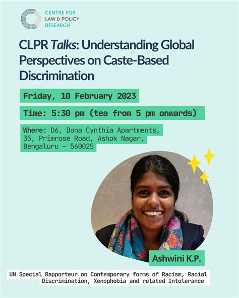 Clpr Talks Understanding Global Perspectives On Caste Based Discrimination Centre For Law