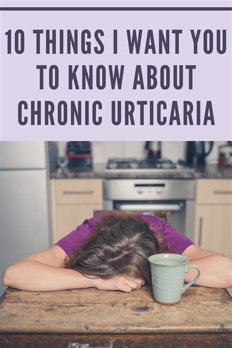 10 Things I Want You To Know About Chronic Urticaria Thrive With Hives