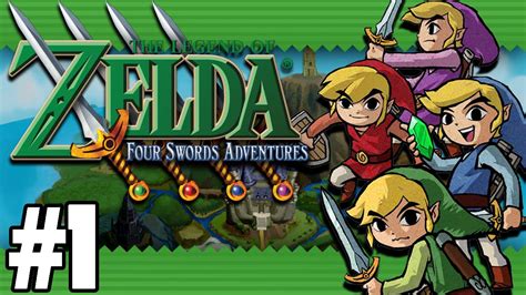 The Legend Of Zelda Four Swords Adventures 4 Players Part 1 Youtube
