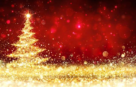 Golden Glitter Christmas Tree 10k Ultra Hd Photograph By Hi Res Pixels