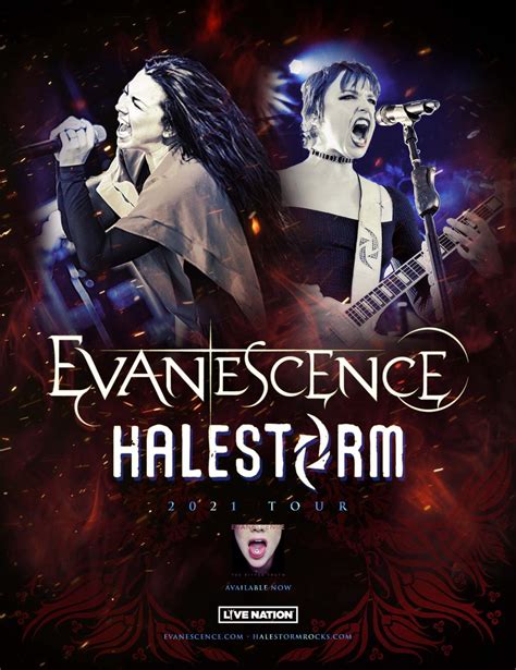 Evanescence Halestorm Announce Fall 2021 Us Arena Tour Shore Fire Media