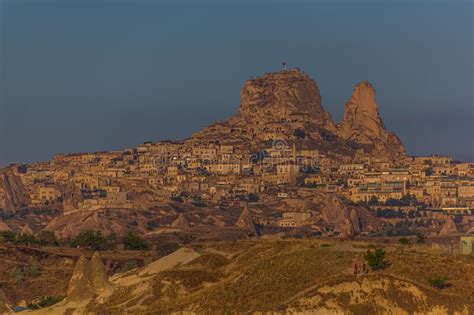 Ver El Castillo De Rock De Uchisar En Cappadocia Turk Imagen De Archivo
