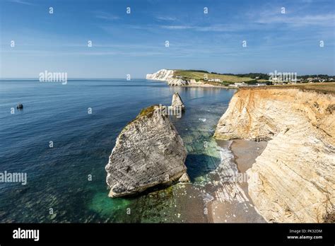 Freshwater Bay On The Isle Of Wight In England Stock Photo Alamy