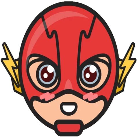 Dc Chibi The Flash Sticker Sticker Mania